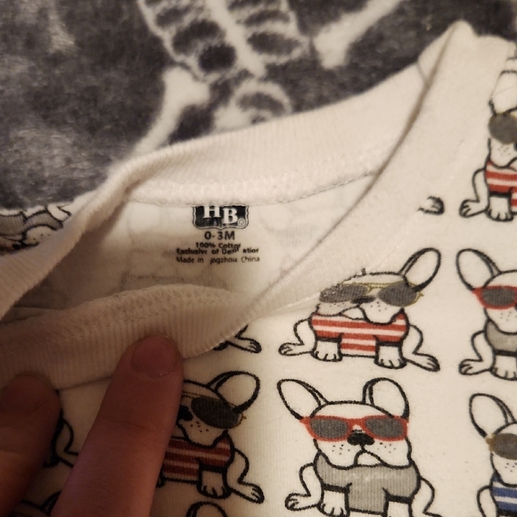 💀Cute Bulldog Print Baby Romper - Picture 2 of 2